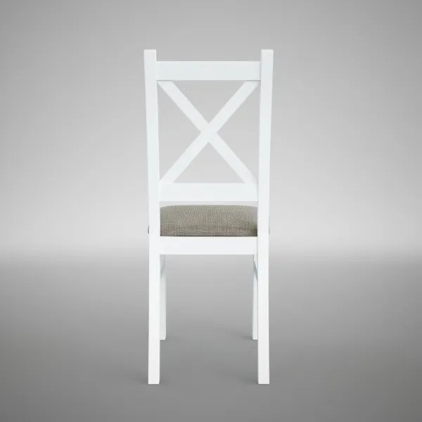 NATE étkezőszék fehér/barna