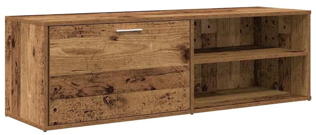 TV szekrény Régi fa 120x34x37 cm Gépelt fa