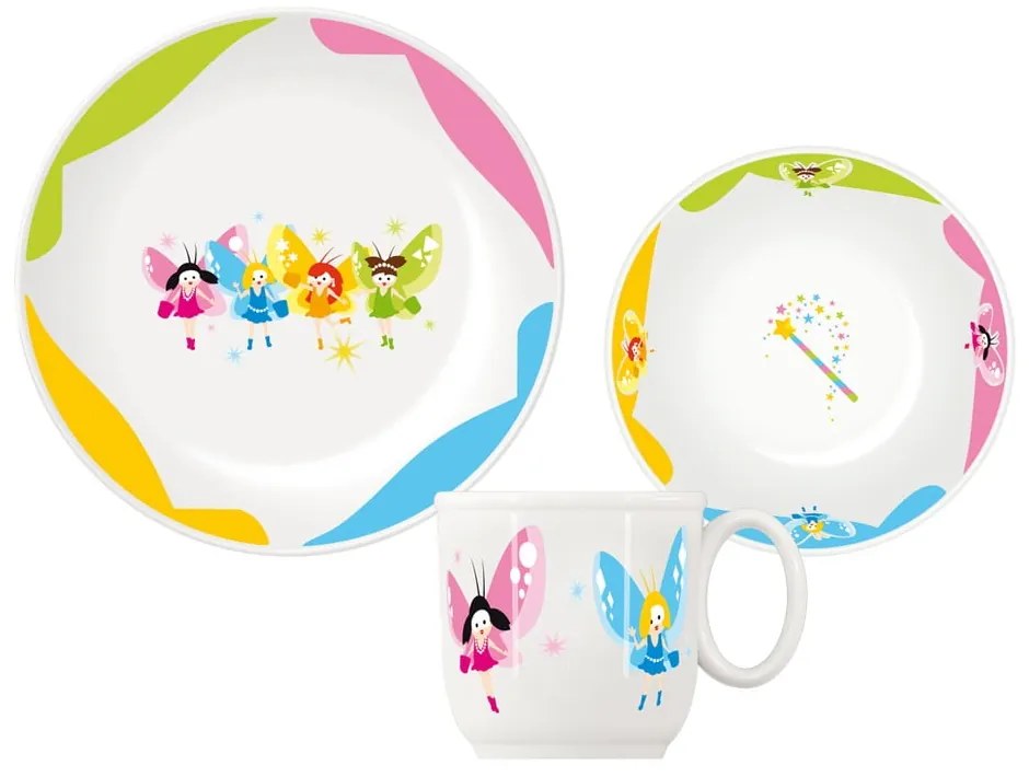Porcelán gyerek étkészlet 3 db-os Bambini – Tescoma