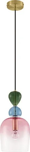NOVA LUCE 9009234 MURANO Egyágú Függesztett Lámpa Üveg E14 IP20