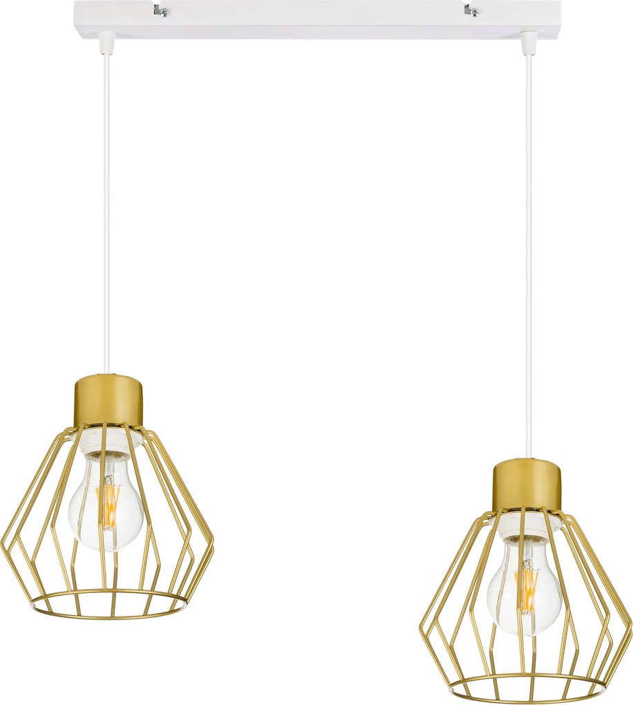 Mennyezeti Lámpa Függő Túlnyúlás csillár drót arany 2