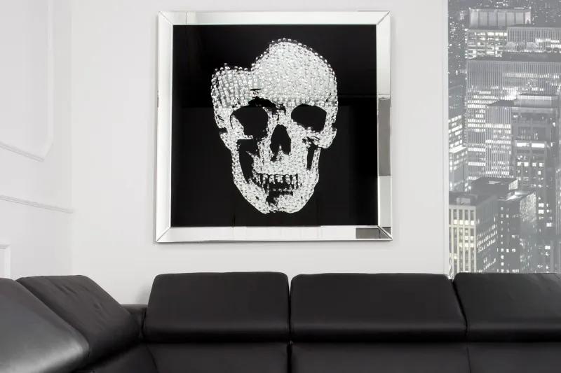 Mirror Skull kép 100x100cm