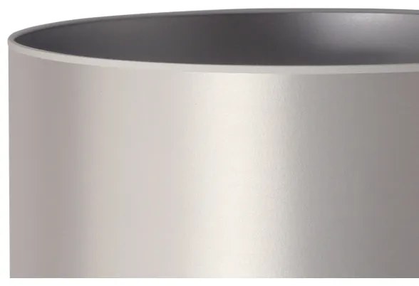 Duolla - Állólámpa CANNES 1xE27/15W/230V átm. 45 cm ezüst/fehér