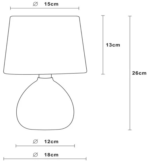 Lucide 47506/81/36 - Asztali lámpa RAMZI 1xE14/40W/230V