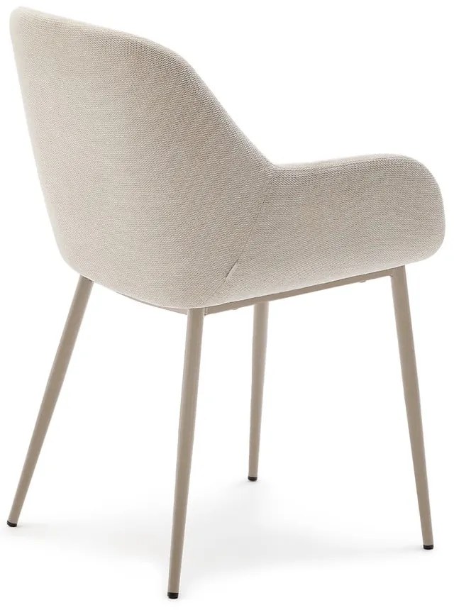 Krémszínű étkezőszék Konna – Kave Home