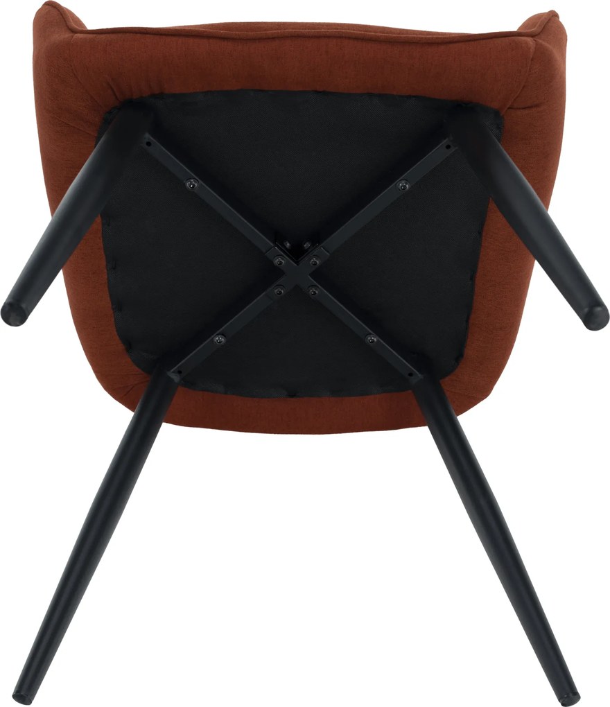 Design fotel, barna/fekete, OSKOR