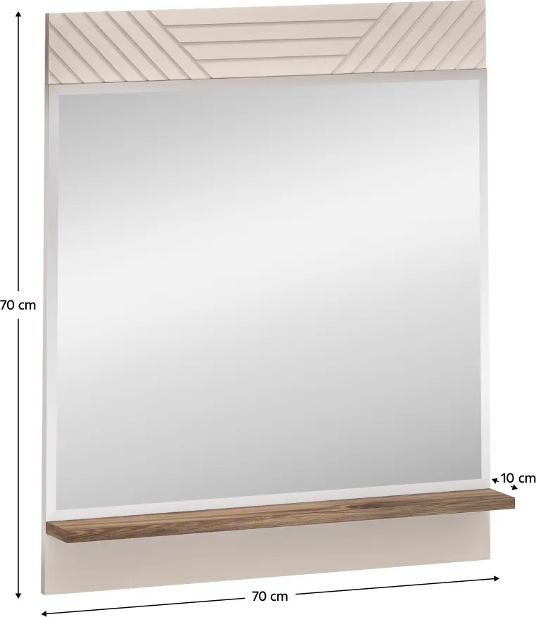 Tükör 70, kasmír/castello tölgy, EYCO