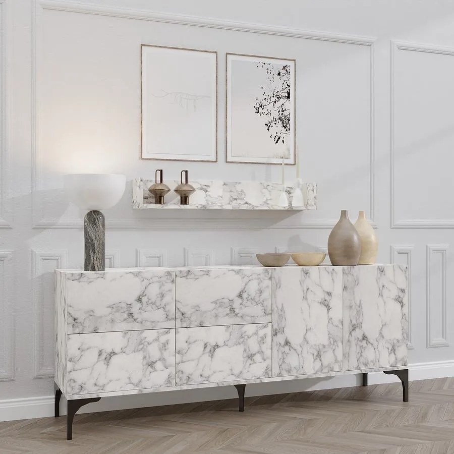 Konzolasztal Stella - Carrara Marble