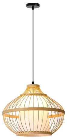 Immax 08256L - Csillár zsinóron PINCHOS 1xE27/40W/230V átm. 40 cm bambusz