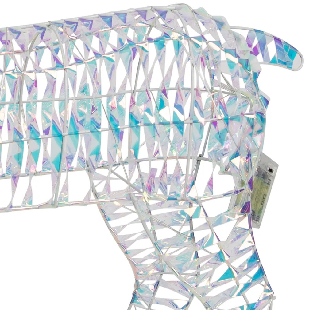 Karácsonyi állólámpa szivárványos szarvas 60 cm LED-del - Niji