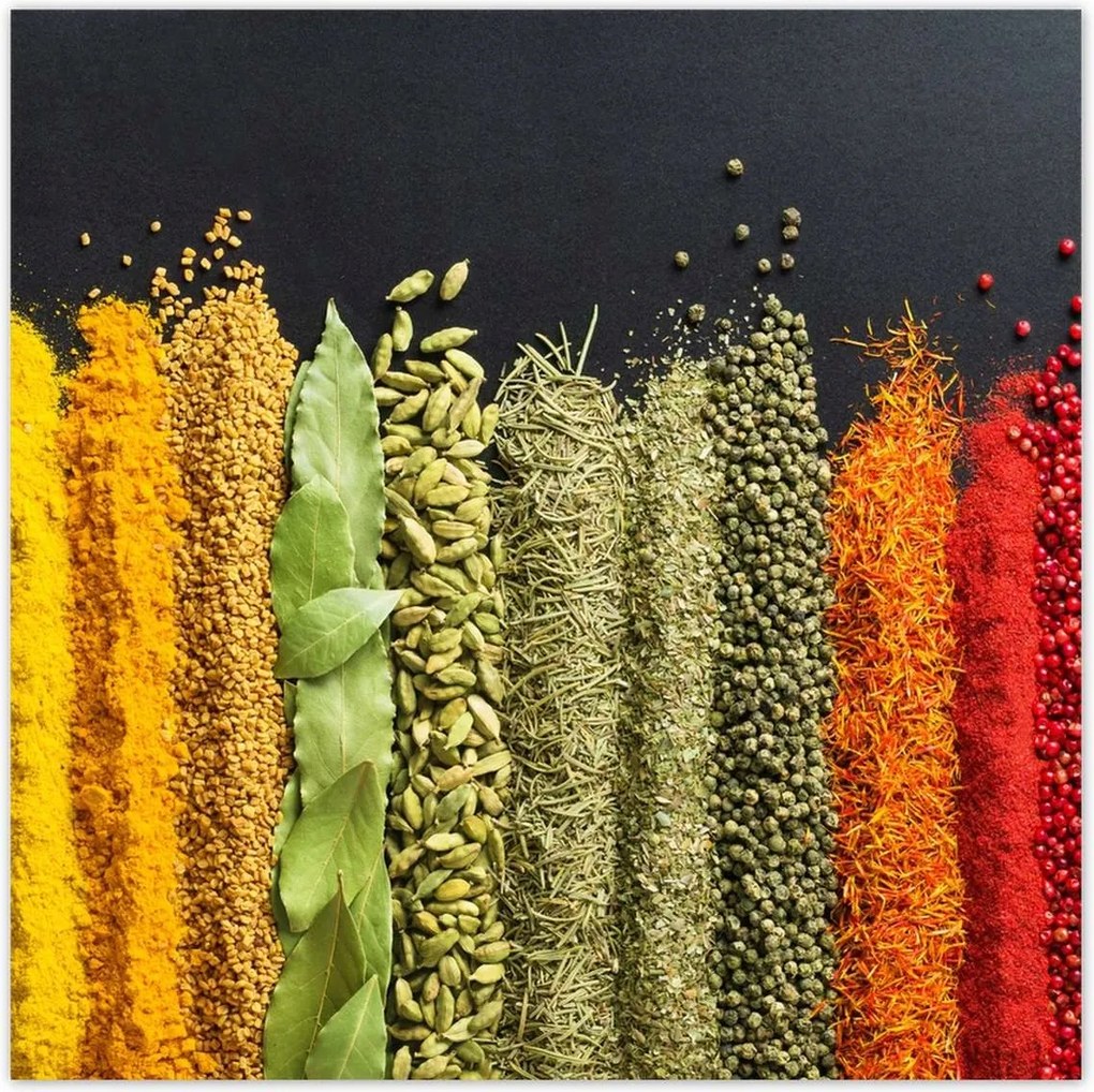 Poszterek 100x100 Színes fűszer szett