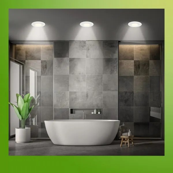 Briloner 7588036 -SZETT 3xLED Fürdőszobai mennyezeti lámpa KLIRA 3xLED/4,9W/230V IP44 fehér