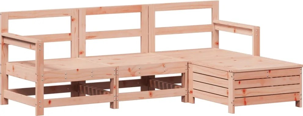 vidaXL 4 részes tömör duglászfenyő kerti kanapészett