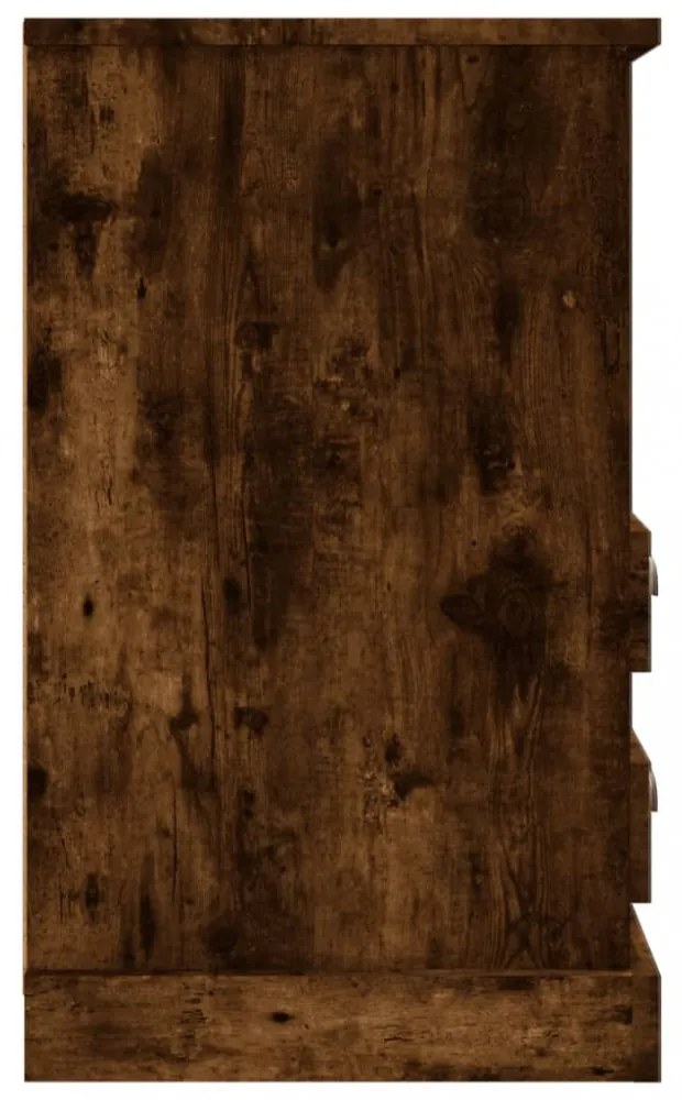 2 db füstös tölgy színű éjjeliszekrény 43 x 36 x 60 cm