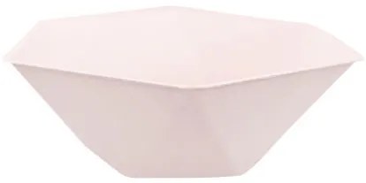 Rózsaszín Vert Decor hatszögletű mélytányér 6 db-os 15,8 cm