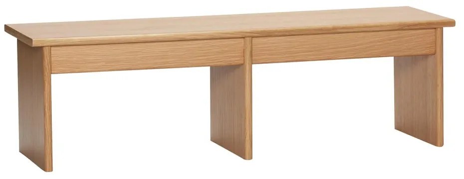Natúr színű TV-állvány tölgyfa dekorral 99x30 cm Doppio – Hübsch