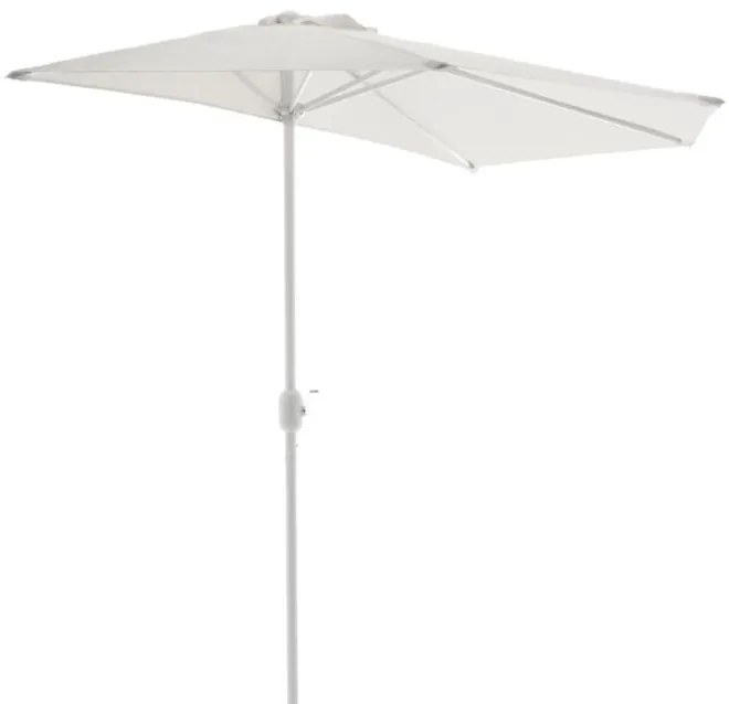 GARTHEN Félköríves kerti napernyő fehér 270 cm