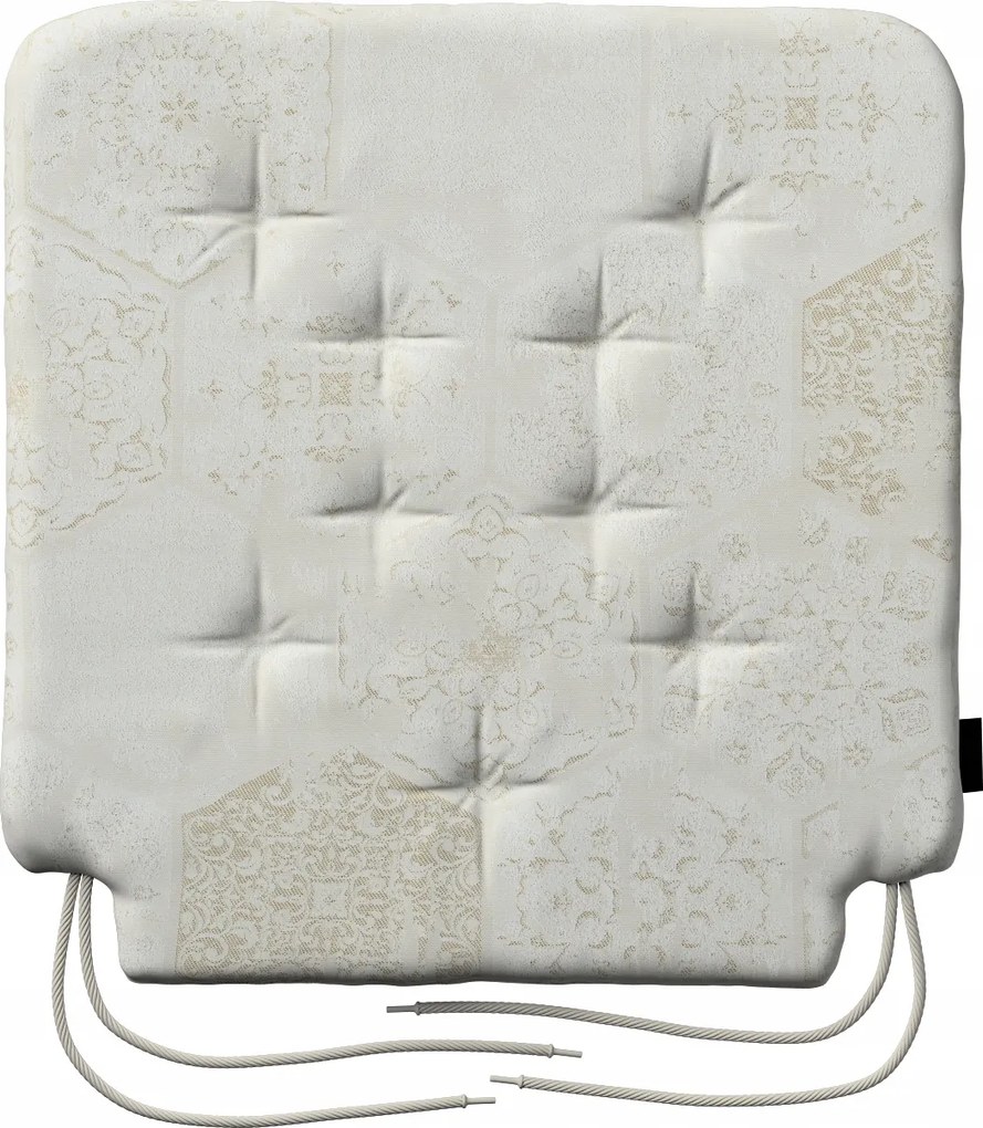 Olek székpárna 42x41 ecru dísz