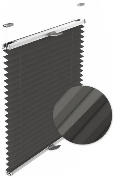 Gario Pliszé függöny Thermo Antracit Szélesség: 100 cm