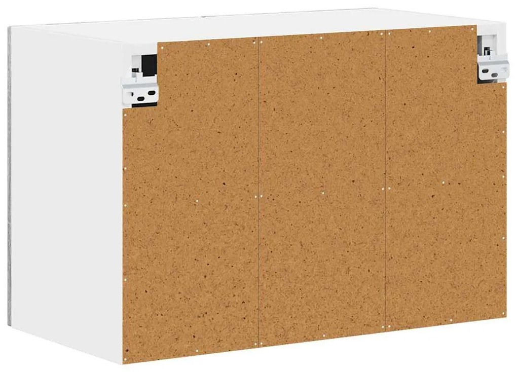 Fali konyhaszekrény 2 pcs Szürke Sonoma 60 x 31 x 40 cm Faanyag