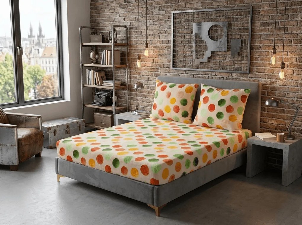 Mikroplüss lepedő DOTELLA 200x200 cm színes