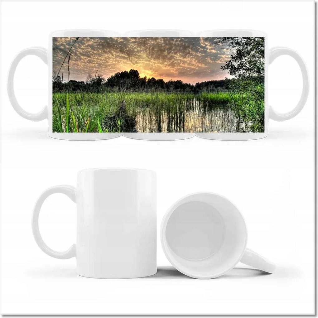 Lápvidék mintás bögre