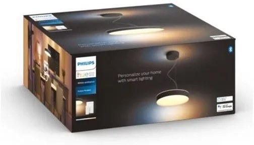 Philips - LED Dimmelhető csillár zsinóron Hue ENRAVE LED/33,5W/230V fekete + távirányító