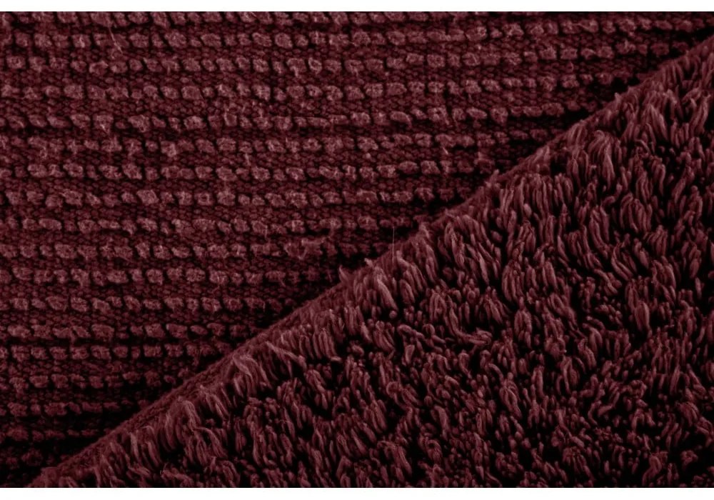 Borvörös fürdőszobai kilépő 100x60 cm Riva - Tiseco Home Studio