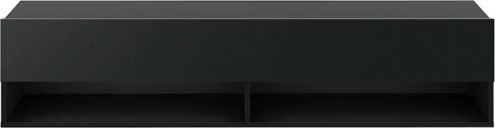 DERBY TV állvány 140 1 ajtós, fekete/fekete matt