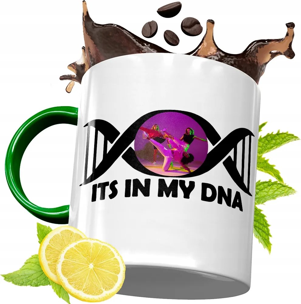 Zöld Bögre Táncosnőnek Születésnapi Ajándék fényképes nyomtatással