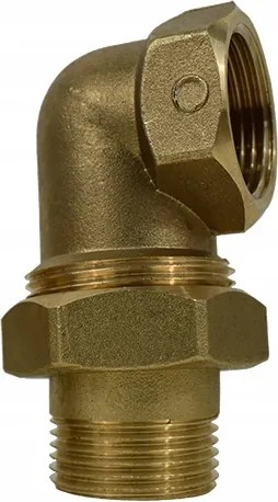 Sarokcsavar 1" oring sárgaréz