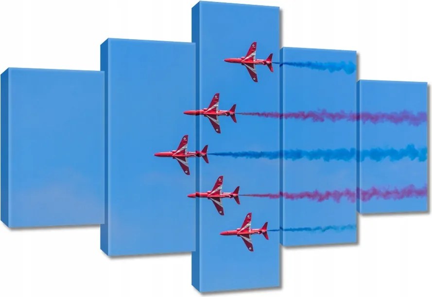 Vászonkép 100x70 Repülőgépek bemutató