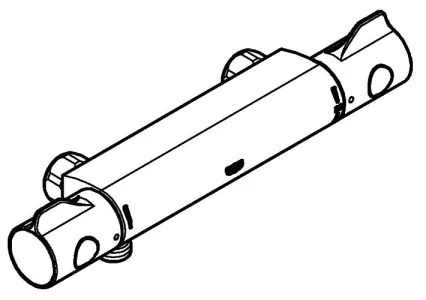 GROHE 34561000 - Termosztátos zuhanycsaptelep DN 15 fényes króm