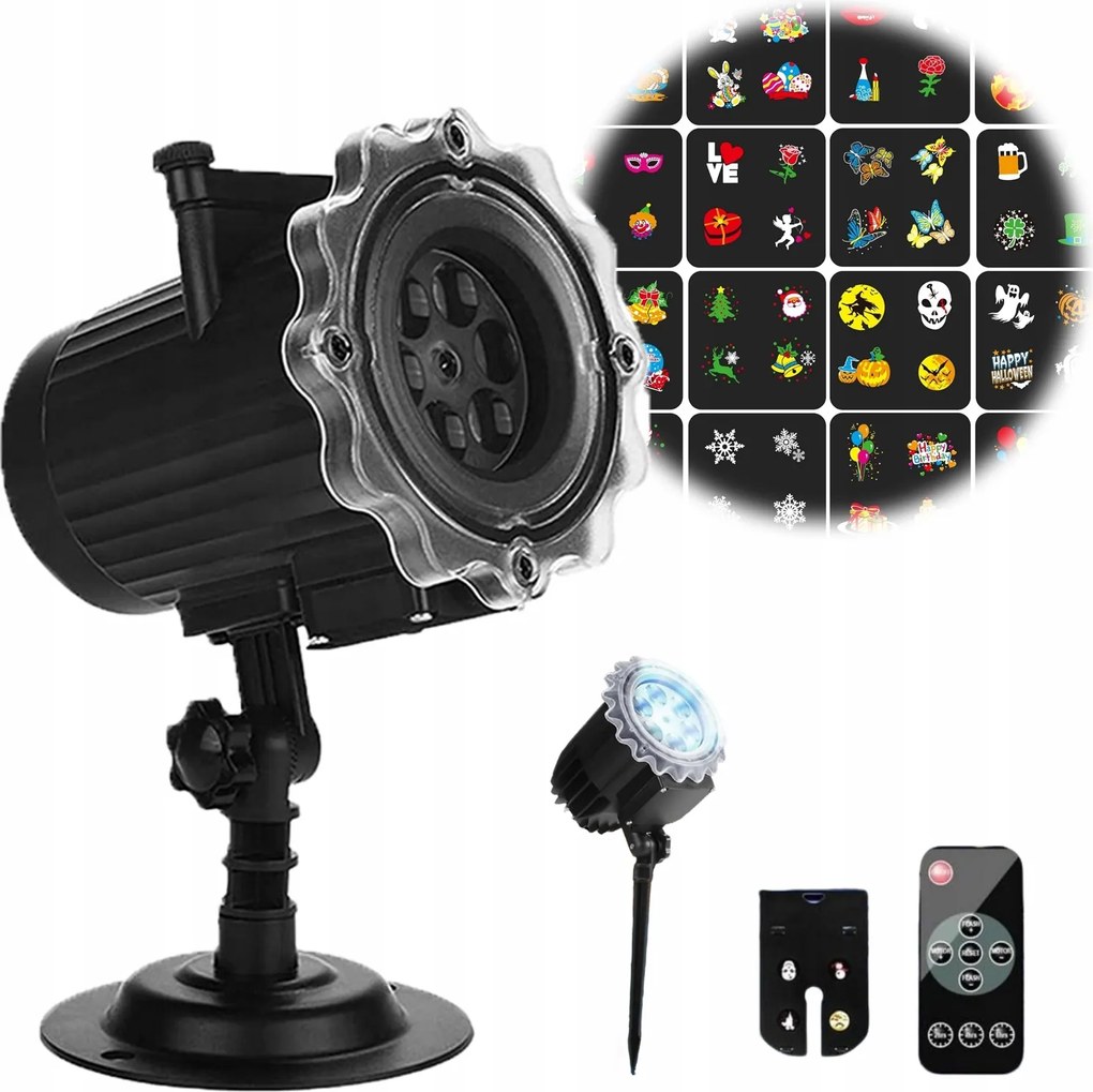 Karácsonyi Projektor Led Lézer Projektor Ház Falra Távirányító IP44