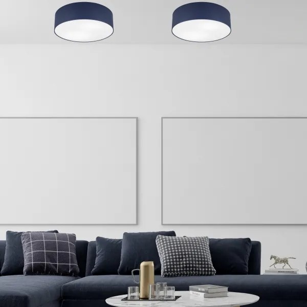 Mennyezeti lámpa SIRJA PASTEL 2xE27/60W/230V átm. 45 cm sötét kék