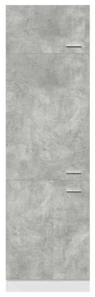 betonszürke forgácslap szekrény hűtőhöz 60 x 57 x 207 cm