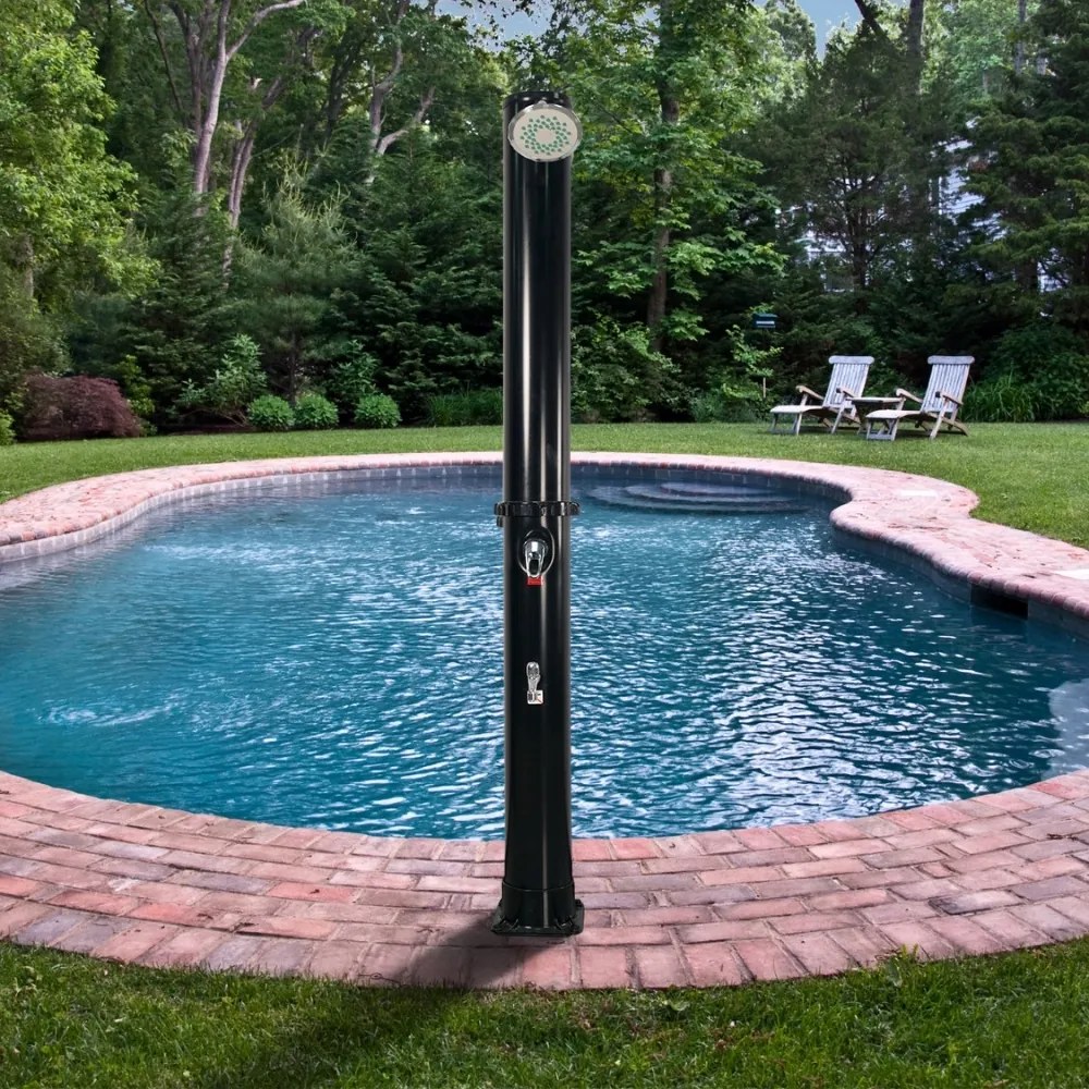 KARIBIK napelemes zuhany, 35l, fekete Jurhan