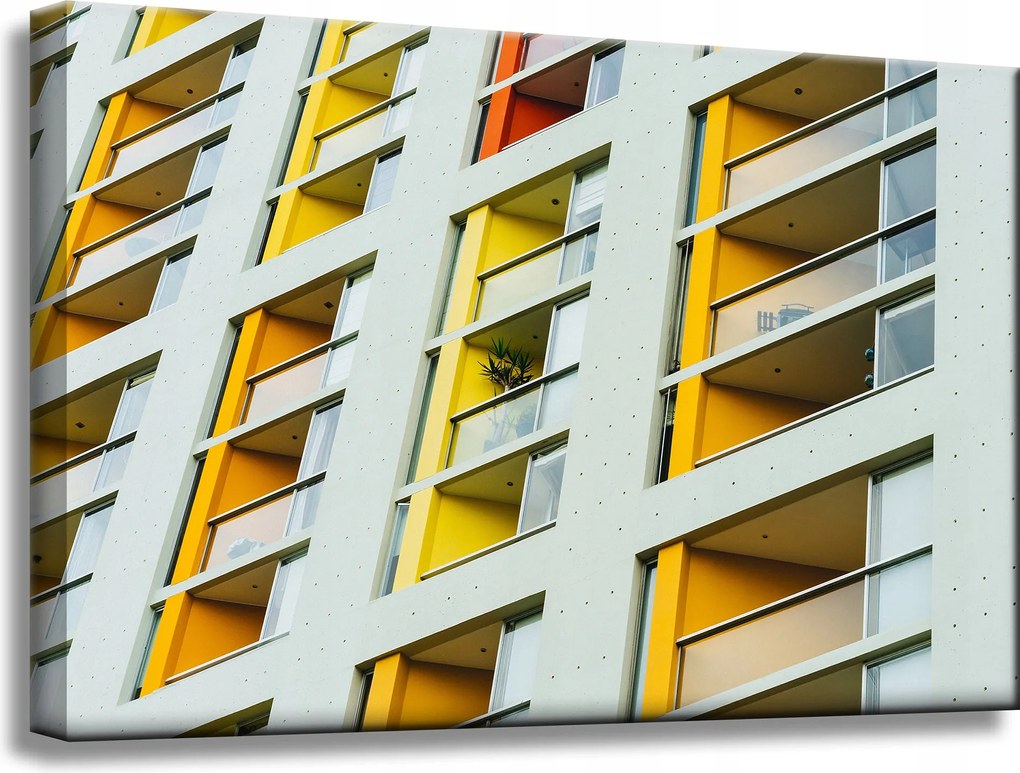 Vászonkép Blokk Lakás Épület Városépítészet 60x40