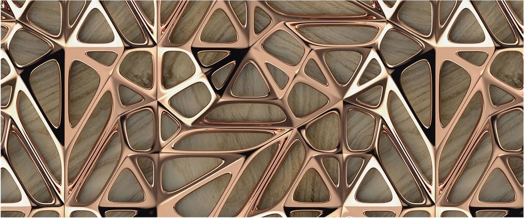 Flizelin Dekoratív fotótapéta Hálószobába Geometrikus minta 250x104