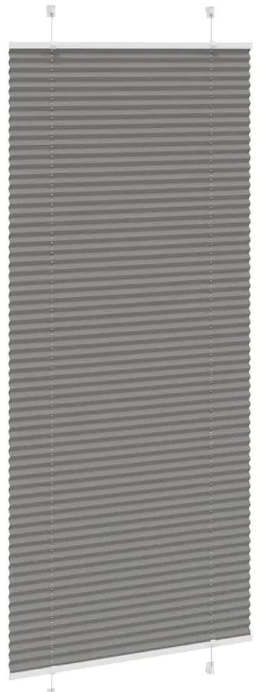 pliszírozott redőny antracit 90x200 cm szövetszélesség 89,4 cm