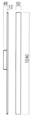 Redo 90622 -LED Kültéri fali lámpa REFLEXA LED/20W/230V 3000K IP54 barna