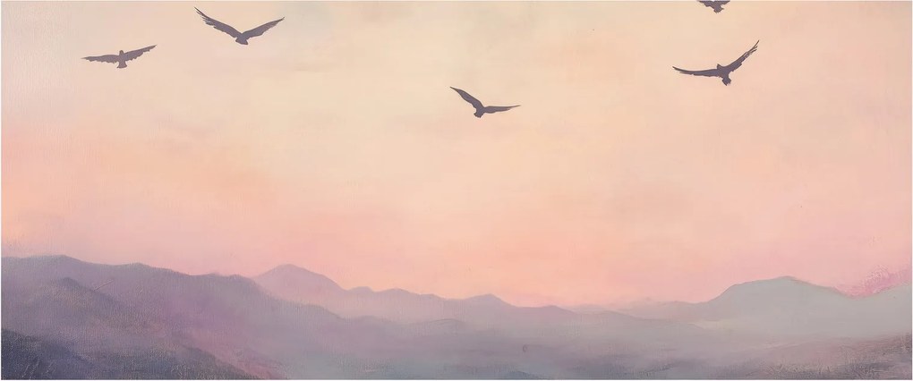 Kép - Madárcsapat II. (120x50 cm)