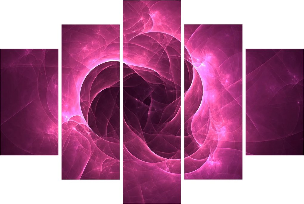 Modern rózsaszín absztrakció képe (150x105 cm)