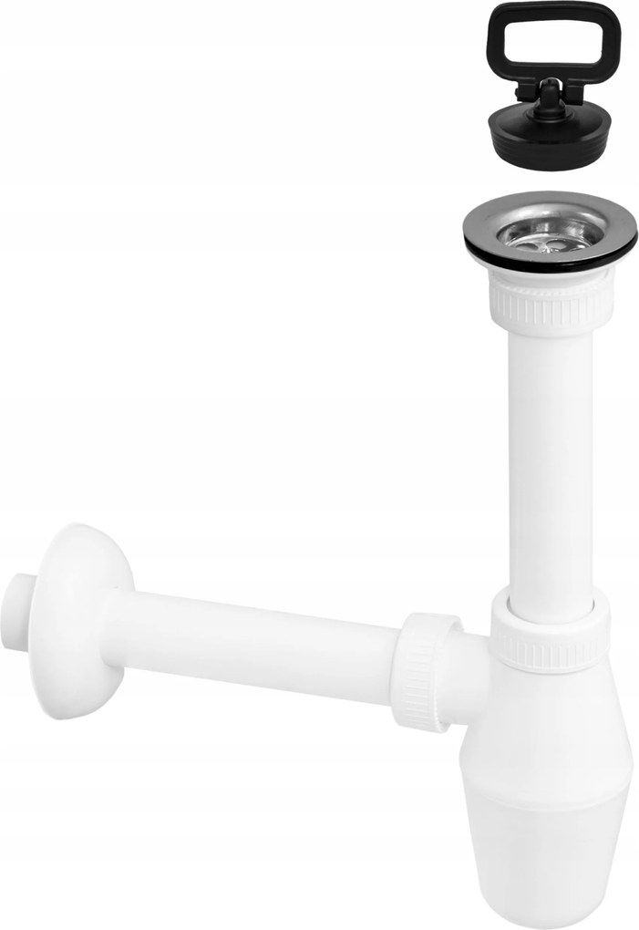 Mosdószifon Robusztus Fehér, Fém Szűrővel 210WH+2SO32WH