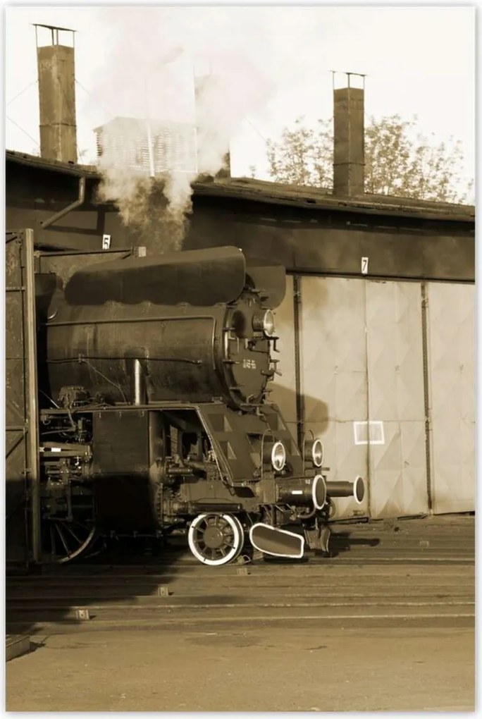 Poszterek 60x90 Gőzmozdony Ol 49-69 Szépia