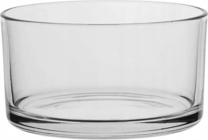 Átlátszó széles üveg tál Saláta tálaló viaszgyertyákhoz 800ml