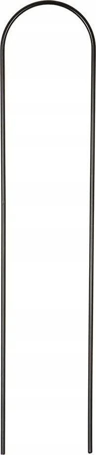 Árkád virágtartó 40 cm erős fém íves tartó fekete