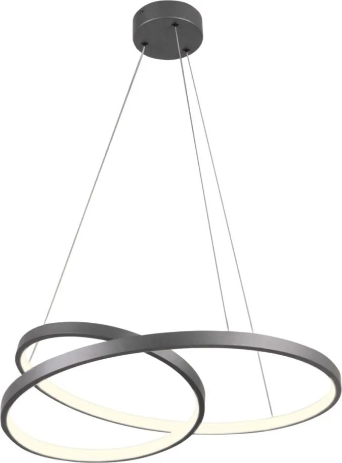 POLUX 328021 ZEFIRA Modern Led Függesztett Lámpa Antracit LED IP20