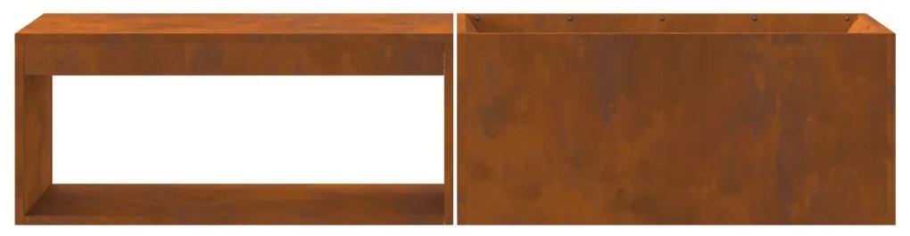 Tűzrakó Barna 160 x 45 x 35 cm időjárásálló acél