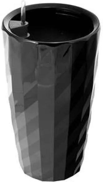 G21 önöntöző kaspó Diamant 57 cm, fekete - (639253)